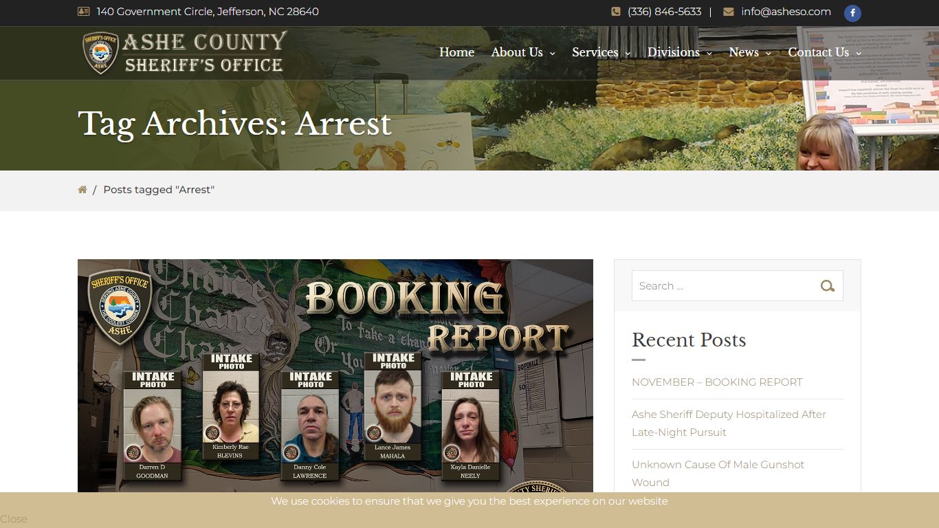 Arrest – Ashe County Sheriff's Office